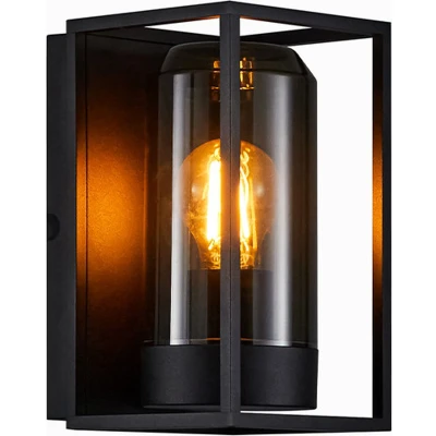 Afbeelding van Nordlux Griffin wandlamp E27 smoke glas
