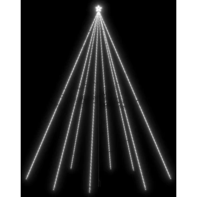 Afbeelding van Kerstboomverlichting 1300 LED&#039;s binnen/buiten 8 m koudwit