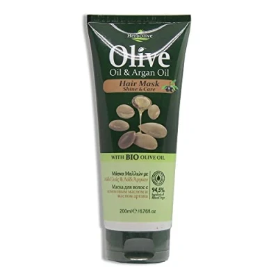 Afbeelding van Herbolive Haarmasker Olijfolie &amp; Avocado Beschadigd en Gekleurd Haar 200ml