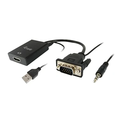Afbeelding van Adapter VGA naar HDMI met Audio Equip 119038 Zwart (1 Stuks)