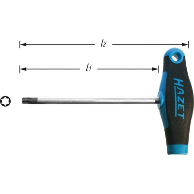 Afbeelding van HAZET Torx 828 T6 Schroevendraaier 80, 98, 98 Binnen