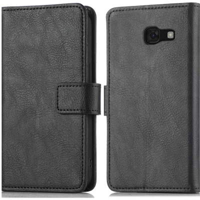 Afbeelding van iMoshion Hoesje Geschikt voor Samsung Galaxy A5 (2017) Met Pasjeshouder Luxe Bookcase Zwart