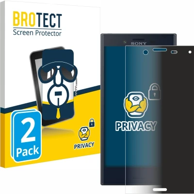 Afbeelding van BROTECT privacy screenprotector voor Sony Xperia X Compact Folie Beschermfolie Blauwlichtfilter (2 Stuks)