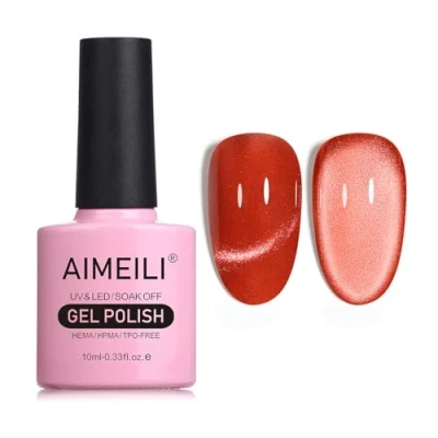 Afbeelding van AIMEILI 10 ml nagellak, magnetisch, gel, Cat&#039;s Eye UV, LED, manicure, pedicure, eenvoudig aan te brengen, 727