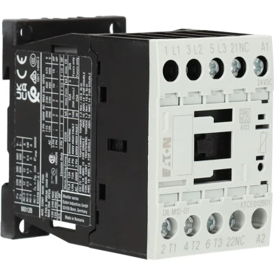 Afbeelding van Eaton DILM12 01(24VDC) Contactor 3x NO 5.5 kW 24 V/DC 12 A 1 stuk(s)