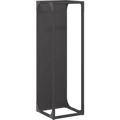 Afbeelding van Brandhoutrek 25x25x80 cm koudgewalst staal zwart