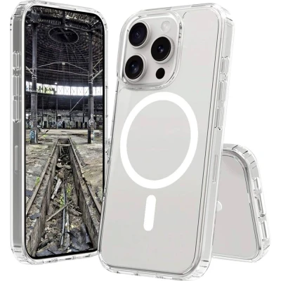 Afbeelding van JT Berlin BackCase Pankow Clear Backcover Apple iPhone 16 Pro Max Transparant MagSafe compatible