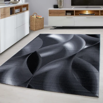 Afbeelding van Vloerkleed Grijs / Zwart Laagpolig 240x340 cm