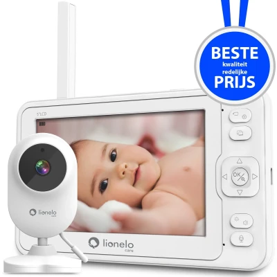 Afbeelding van Lionelo Premium Babyphone 6.2 Full HD Camera 5’’ Bereik tot 200m Slaapliedjes Grote batterij Nachtmodus Baby Monitor