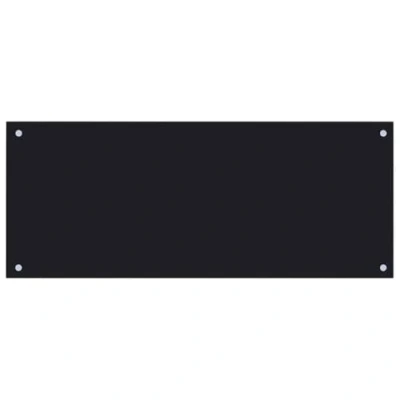 Afbeelding van vidaXL Keukenachterwand, zwart, 90 x 40 cm, gehard glas