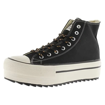 Afbeelding van Victoria Shoes Montante Tribu Doble Brillo Sneakers hoog, Dames, Maat: 39, Black Kunststof