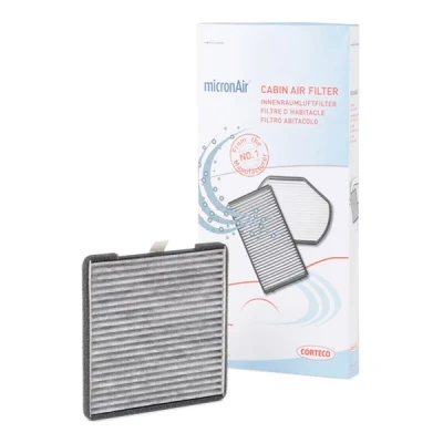 Afbeelding van CORTECO 80004405 Interieurfilter Carbon filter 201 187 12 HYUNDAI: i10 II Hatchback, I, Sonata VII, KIA: Picanto II, I