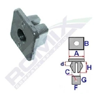 Afbeelding van ROMIX B22126 Clip, sier /beschermingslijst HONDA: CR V 3, CIVIC 6 Hatchback, NISSAN: Qashqai 2, TOYOTA: Yaris I Hatchback