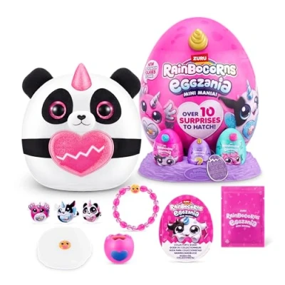 Afbeelding van Rainbocorns Eggzania Mini Mania, (panda) speelgoed voor meisjes, pluche
