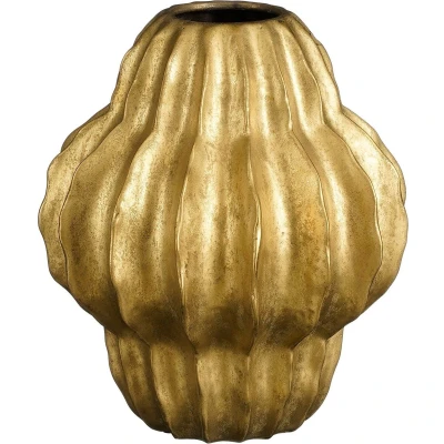 Afbeelding van Mica Decorations Altea Vaas H28 x Ø24,5 cm Keramiek Goud