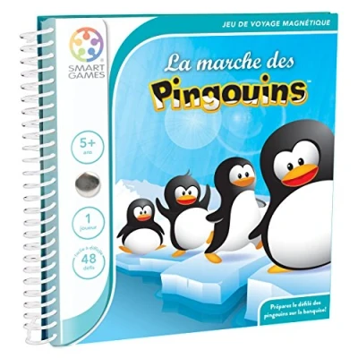 Afbeelding van SmartGames de Mars van Pinguïns Magnetisch Reisspel Bereid Pinguïnparade voor op het ijs 48 uitdagingen 1 speler Vanaf 5 jaar