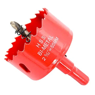 Afbeelding van LAIWEI 55 mm gatzaag, gatenzaag, klokboor Cirkelvormig mes voor het boren van gaten in hout, aluminium profielen, gipsplaat, pvc, enz.