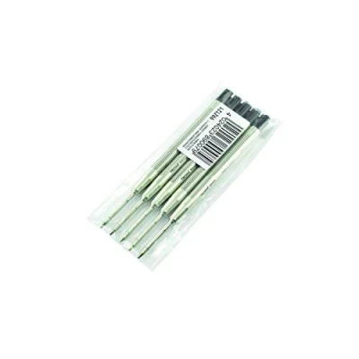 Afbeelding van Troika 5 stuks 99Z121 reservevullingen balpenvulling G2 RW005 lijndikte M 1 mm zwart metaal 99Z117 Parker 50168900 enz. Originele vulling