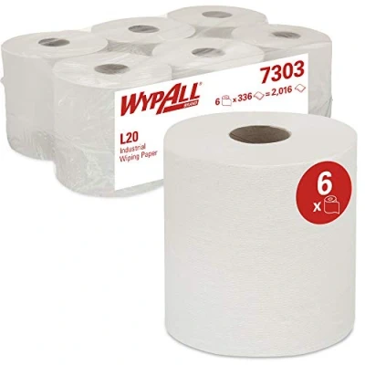 Afbeelding van Poetsrol WypAll L20 2 laags 18,3cmx144m 380vel wit 7303