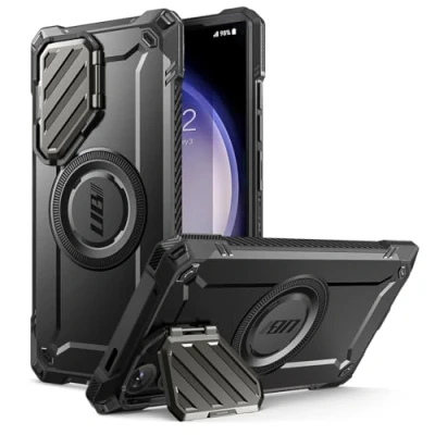 Afbeelding van SUPCASE Beschermhoes voor Samsung Galaxy S24 Ultra [mag XT] Magsafe compatibel met volledige bescherming, hoes en standaard camera (zwart)
