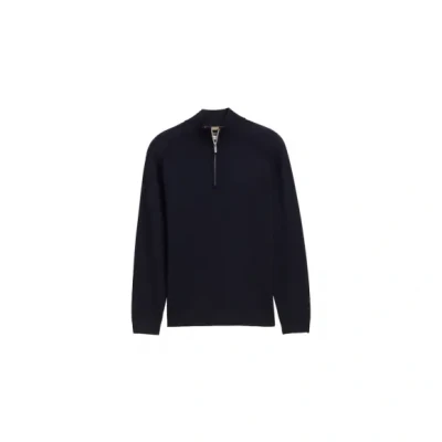 Afbeelding van TOM Tailor Trui, Heren, Maat: 3XL, Knitted navy melange