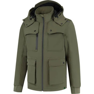 Afbeelding van Tricorp Winter Softshell Jack Rewear 402712 Legergroen