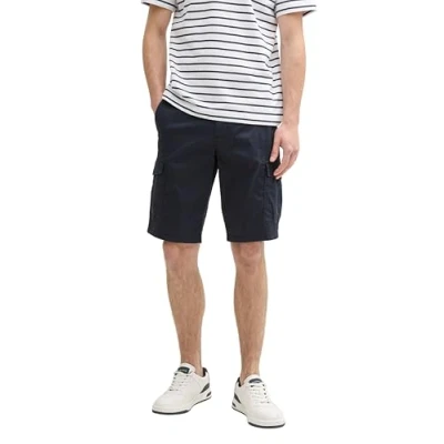Afbeelding van TOM Tailor Regular Printed Shorts, Heren, Maat: 30, Navy
