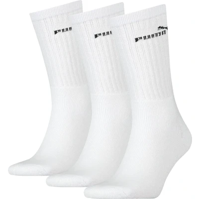 Afbeelding van PUMA Unisex Maat 43 46 cm Sokken voor Heren/Dames Sport Regular Herensokken ( 3 pack ) Witte