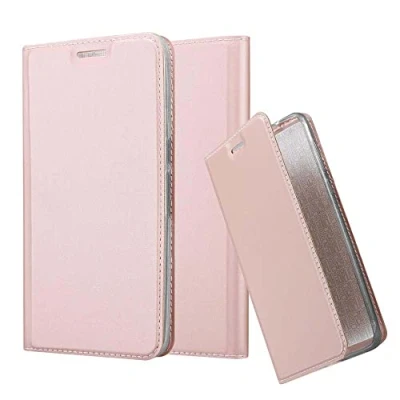 Afbeelding van Cadorabo Hoesje geschikt voor Huawei Google NEXUS 6P in CLASSY ROSE GOUD Beschermhoes met magnetische sluiting, standfunctie en kaartvakje Book Case Cover Etui
