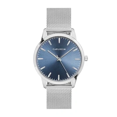 Afbeelding van Carlheim Horloge, Heren, Maat: One Size, Silver/blue