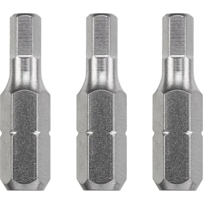 Afbeelding van KWB Bit zeskant 6,0 25 mm INDUSTRIAL STEEL 3 stuks