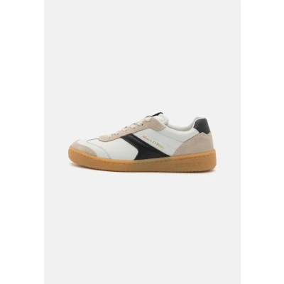 Afbeelding van Marc O&#039;Polo Court Sneakers laag offwhite/black, Dames, Maat: 36, Off white/black Leer