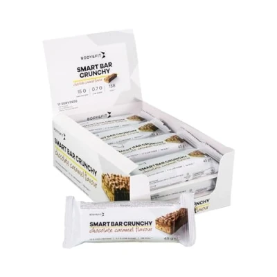 Afbeelding van Body &amp; Fit Smart Bars Crunchy Proteine Repen Chocolate Caramel Protein Bar 12 eiwitrepen (12 x 45 gram)