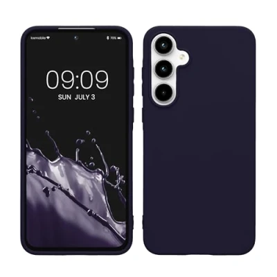 Afbeelding van kwmobile telefoonhoesje geschikt voor Samsung Galaxy A55 5G Hoesje smartphone Back cover in deep ocean