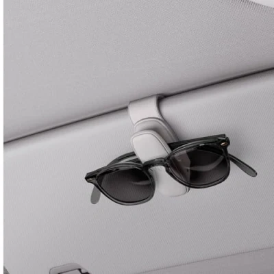 Afbeelding van Spigen Tesla Model Y 3 ( 2024 Highland) universele autobrilhouder [siliconen clip], brilhouder voor autoaccessoires, ontworpen Peugeot, Audi, enz. (2 stuks) grijs
