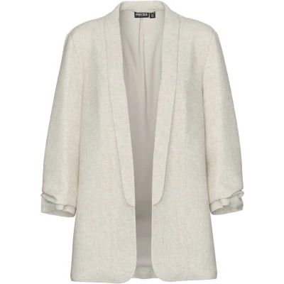 Afbeelding van Pieces Blazer Pcpia Bosella Wvn Noos 17154738 Birch/melange Dames Maat XS