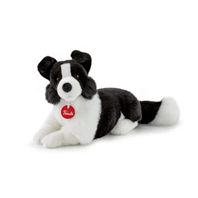 Afbeelding van Trudi Classic knuffel Hond Border Collie 30 cm Hoge kwaliteit pluche Knuffeldier voor jongens en meisjes 15x23x30 maat M
