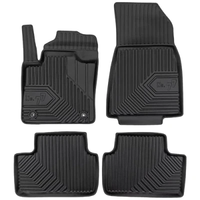 Afbeelding van MOTOS Rubber Vloermatten voor Volvo C40 Navulling sinds 2021 Verbeter uw reiscomfort met Zwarte Antislip Automatten Auto No.77 All Weather Auto&#039;s, Bescherming Tegen