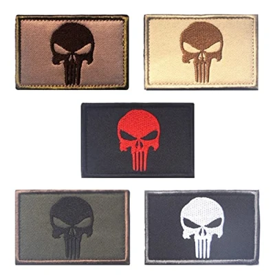 Afbeelding van Zcketo Punisher Klittenband patches voor rugzakken, kleding, vest, hondenharnas, 5 stuks