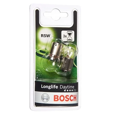 Image de Bosch R5W Longlife Daytime lampes auto 12 V 5 W BA15s 2 ampoules
