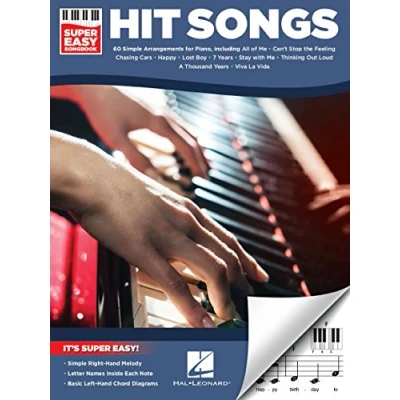 Afbeelding van Hit Songs Super Easy Songbook (Piano)