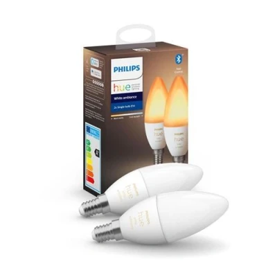 Afbeelding van Philips Hue kaarslamp White Ambiance 2x E14 5,2W