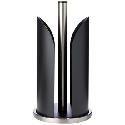 Image de Zeller 27217 Porte essuie Tout Métal Noir 15 x 30,5 cm