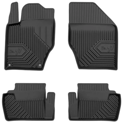 Afbeelding van M MOTOS Rubberen vloermat voor Citroen DS4 2011 2015 Verbeter je reiscomfort met de zwarte antislipmat Auto nr. 77 automat alle weersomstandigheden, bescherming tegen geluid