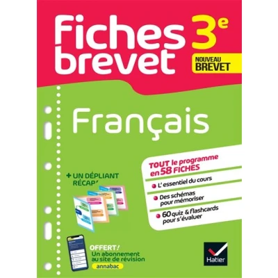 Image de Fiches Brevet Français 3e 2025
