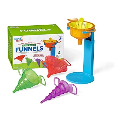 Afbeelding van Learning Resources Starter Science trechters, wetenschappelijk laboratoriumapparatuur, waterspeeltafelspeelgoed, sensorisch speelspeelgoed, educatieve wetenschappelijke kits, chemie kit voor kinderen