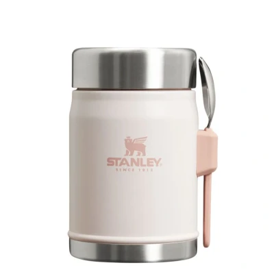 Afbeelding van Stanley PMI Classic Legendary +spork Lunchbeker 400 Ml Rose Quartz Roze Drinkflessen