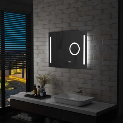 Afbeelding van Badkamerspiegel LED met aanraaksensor 80x60 cm