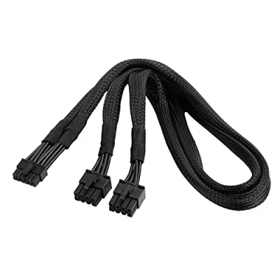 Afbeelding van Silverstone SST PP12 EPS 2 x 8 polige voedingskabels (voedingseenheid) naar 12 polig (GPU