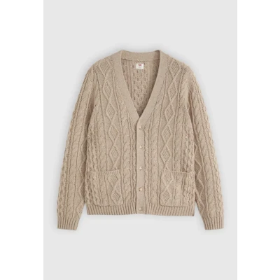 Afbeelding van Levi&#039;s Original Cardigan Valencia Beige Maat L Heren